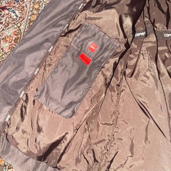 Vintage Esprit Brown Puffy Jacket Brown - Picture 12 of 16